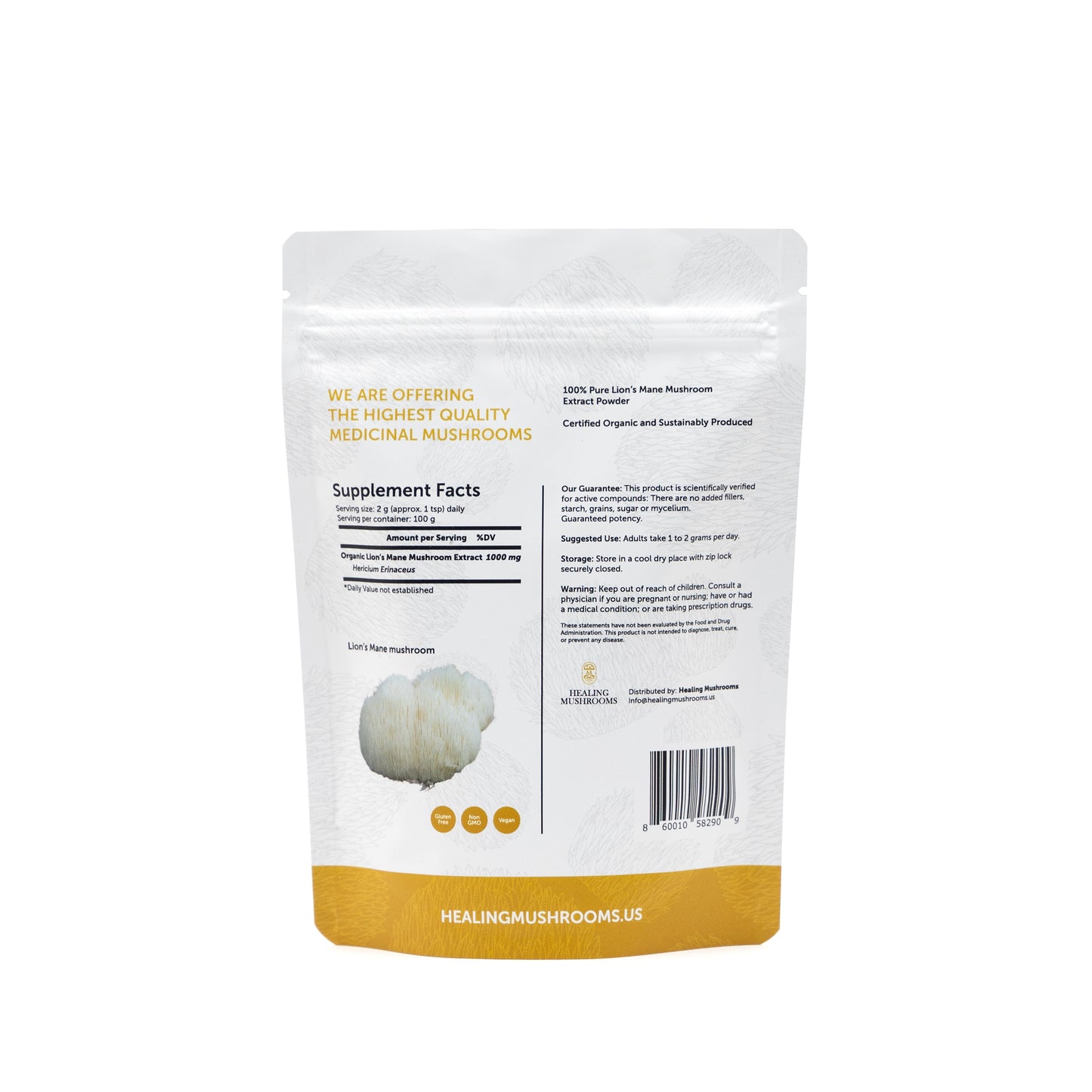 Lion's Mane - Extract Powder