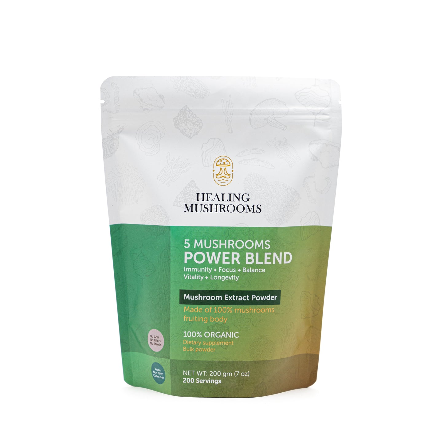 5 Mushrooms Blend - Extract Powder